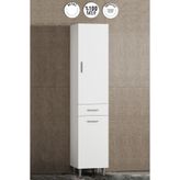 ÖZCEDEN 40 Cm Boy Dolap Mdf Beyaz Sepetli