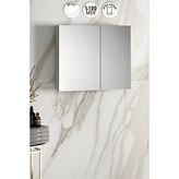 Özceden Çiğdem 80 cm Beyaz Mdf Aynalı Asma Banyo Üst Dolabı - Parlak Beyaz
