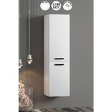 ÖZCEDEN Çiğdem Kulplu 35*130 cm Beyaz MDF Asma Banyo Boy Dolabı