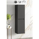 ÖZCEDEN Yıldız 35*130 Cm Antrasit Gri Mat Mdf Asma Banyo Boy Dolabı