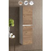 ÖZCEDEN Yıldız 35*130 cm Beyaz-Atlantik Çam MDF Asma Banyo Boy Dolabı