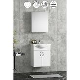 Özceden Yıldız Banyo Dolabı 50CM Beyaz Asma Kulplu