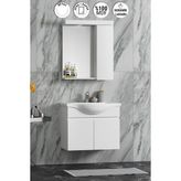Özceden Yıldız Banyo Dolabı 55 cm Beyaz Mdf Malzemeden Asma Tasarım