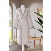 Özdilek Aurea Nakışlı Kimono Kadın Bornoz Seti S/M