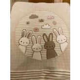 Ozdilek Bebek Battaniyesi Hello Rabbit Bej