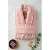 Özdilek Casual Şalyaka Bornoz Pudra L L