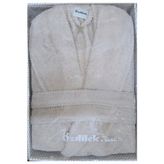 Özdilek Colored(Avm) Bej Şalyaka Bornoz (Xl)