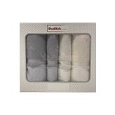 Ozdilek Dory Best Set Hamam Takimi Krem - Gri