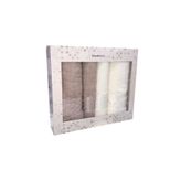 ÖZDİLEK ELLİSA KREM BEJ HAMAM TAKIMI