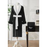 Özdilek Kahraman Baba Sıyah Bornoz Seti (Xl)