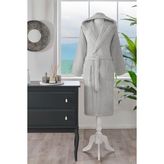 Özdilek Woven Kapüşonlu Bornoz - 2XL - Gri