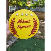 Özel Konsept Tasarım Isimli Bebek Çocuk Kapı Süsü