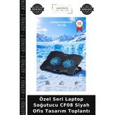 Özel Seri Laptop Soğutucu CF08 Siyah Ofis Tasarım Toplantı - Çok Renkli - Tek Ebat