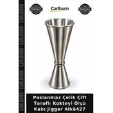Özel Üretim Bar Paslanmaz Çelik Çift Taraflı Kokteyl Ölçü Kabı Jigger
