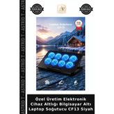 Özel Üretim Elektronik Cihaz Altlığı Bilgisayar Altı Laptop Soğutucu CF13 Siyah - Çok Renkli - Tek Ebat