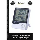 Özel Üretim Ev İçi Sıcaklık Kontrolü Pratik Beyaz Dijital Termometre Nem Ölçer