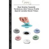 Özel Üretim Temizlik Yardımcısı Atık Tutucu Pratik Aparat Lavabo Küvet Tıkacı - Çok Renkli - Tek Ebat