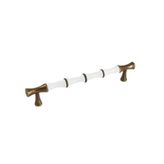 Özen O749-224-94/01 479 Modeli Antik Sarı Beyaz 224 mm Çekme Dolap Kulbu