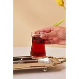Özgürce Şık 6'lı Çay Bardağı Seti 165 Ml, Günlük Kullanım Için Ideal - Seçenek 1 - Altın