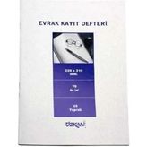 Özkan BM384 Evrak Kayit Defteri Numaralı 40 Yaprak