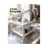Özmet 2 Katlı Bulaşıklık ve Tabaklık Organizer