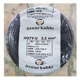 Öznur 2.5 mm Siyah NYA Kablo
