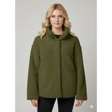Öznur Peluş Mont - Haki - 2XL