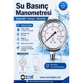 Ozon Plus Manometre 0-16 Basınç Ölçer - Basınç Göstergesi