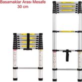 Packtech Inox Paslanmaz Çelik Teleskopik Merdiven - PT-TAT-SS-320