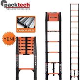 Packtech Karbon Çelik Teleskopik Merdiven 9 Basamaklı 260 cm - PT TAT CS 320