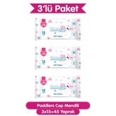 Paddlers 3x15 45 Yaprak Cep Mendili