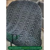 Palm Puffy Başak Örgülü Bebek Battaniyesi