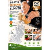 PALPAK Kullan At Şeffaf Eldiven 1000 Adet