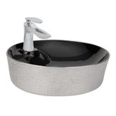 Paluci Mona Black Silver Yuvarlak Lavabo