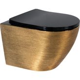 Paluci Twist Black Gold Kanalsız Asma Klozet - Altın