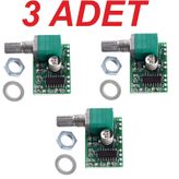 Pam8403 Potansiyometreli 2x3w Mini Ses Amplifikatörü