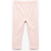 Pamuklu Beli Lastikli Basic Tayt - Pembe - 12 - 18 Ay