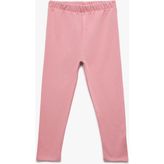 Pamuklu Beli Lastikli Basic Tayt - Pembe - 24 - 36 Ay