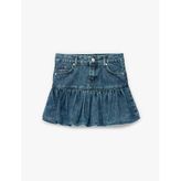 Pamuklu Cepli Balon Form Denim Etek