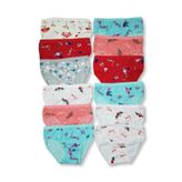 Pamuklu Kiz Cocuk Bikini Kulot 12Li