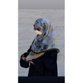 Pamuklu Soft Âlâ Desen Eşarp-Siyah