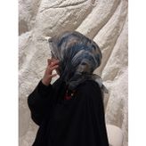 Pamuklu Soft Lara Desen Eşarp-Gri