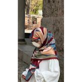 Pamuklu Soft Rânâ Desen Eşarp-Bordo