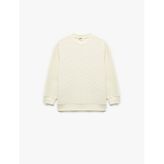 Pamuklu Uzun Kollu Bisiklet Yaka Basic Okul Sweatshirt