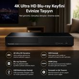 Panasonic Blu-Ray Oynatıcı "blu-Ray, DVD ve CD Disklerinizi Tek Cihazda Oynatın" - Siyah