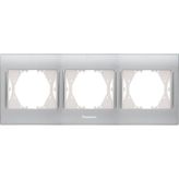 Panasonic Thea Blu Inox Matt Dore 3'lü Çerçeve