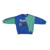 Panço Erkek Bebek Baskılı Mavi Sweatshirt