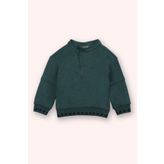 Panço Erkek Bebek Nakışlı Yeşil Sweatshirt