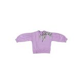 Panço Kız Bebek Baskı Detaylı Mor Sweatshirt