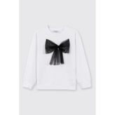 Panço Kız Bebek Beyaz Sweatshirt - 2 Yaş